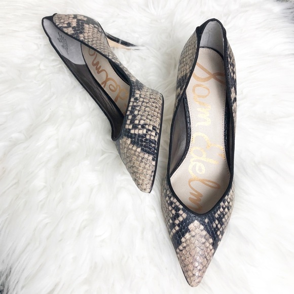 Sam Edelman Shoes - Sam Edelman Orella Snakeskin Pumps 7.5